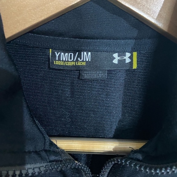 Under Armour Youth Medium UA Brawler Zip Front Warm-Up Jacket - Picture 4 of 6